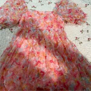 Floral Puff Sleeve Dress